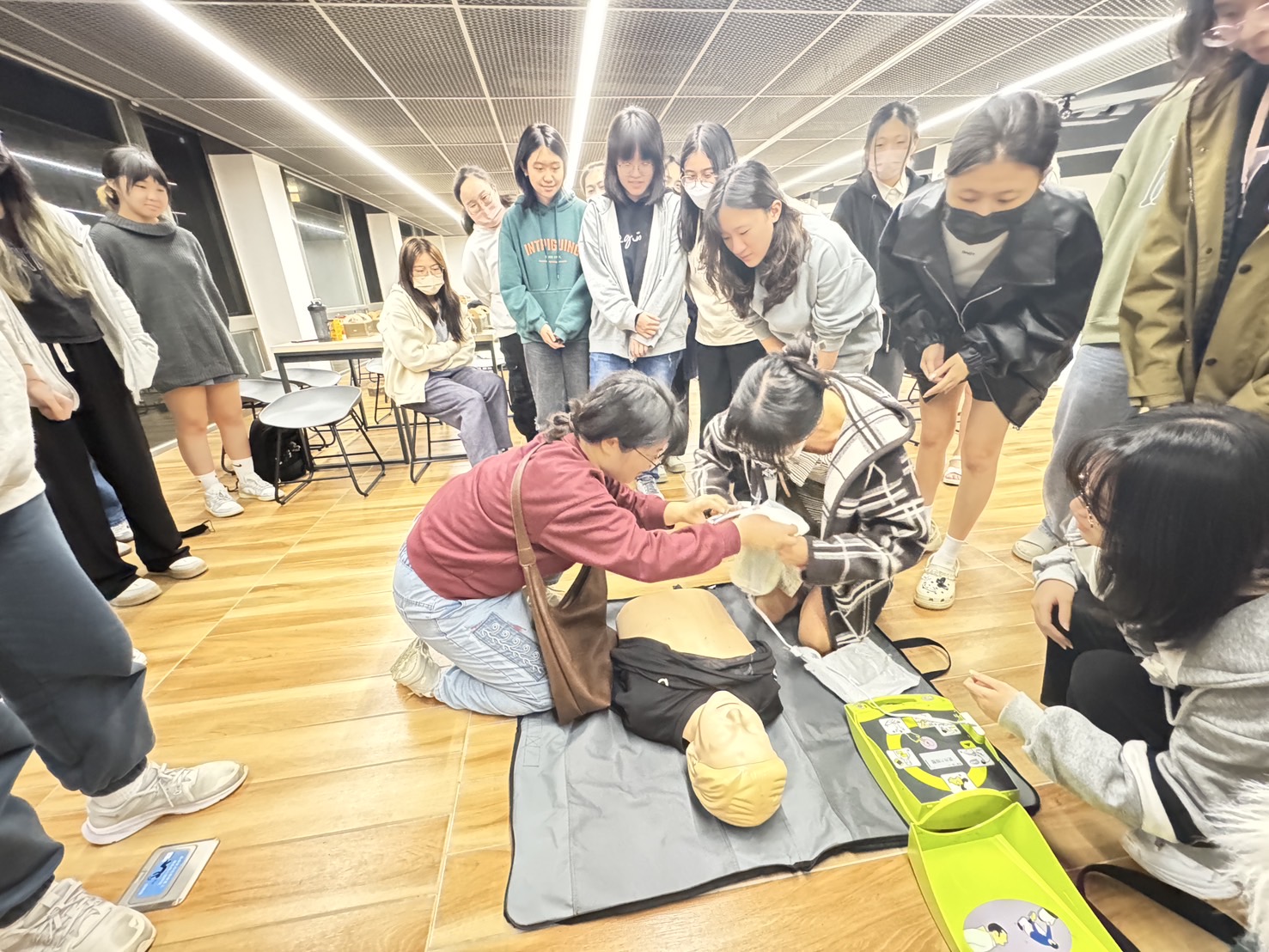 113學年度淡水校園學生宿舍松濤館消防安全逃生演練活動