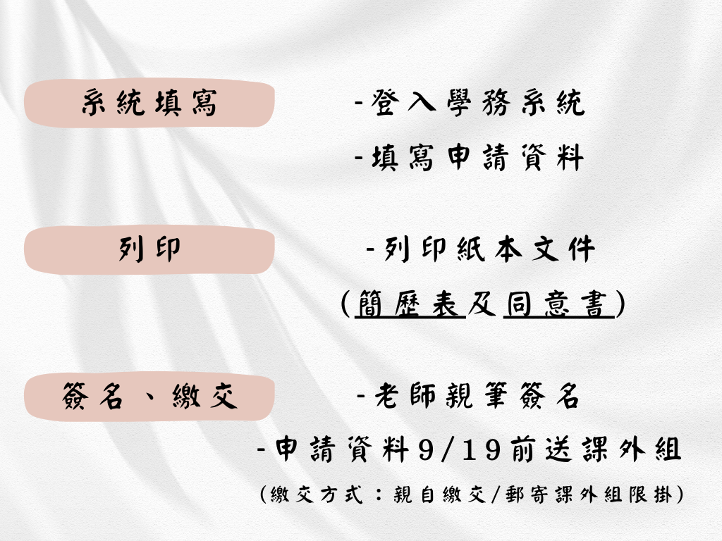 外聘指導老師經費申請表格3
